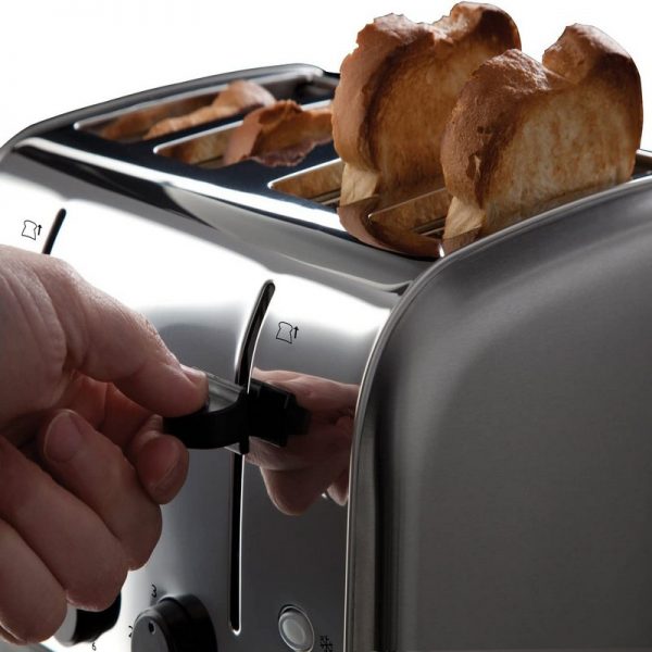 Russell Hobbs Futura 4 Slice Toaster Stainless Steel