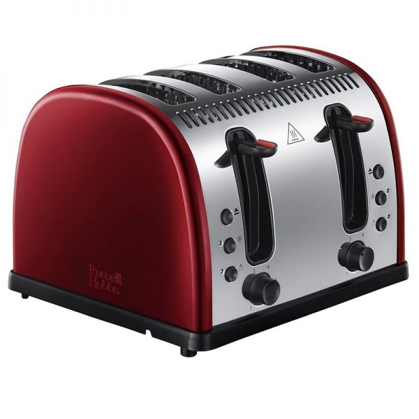 Russell Hobbs Legacy 4 Slice Toaster Red