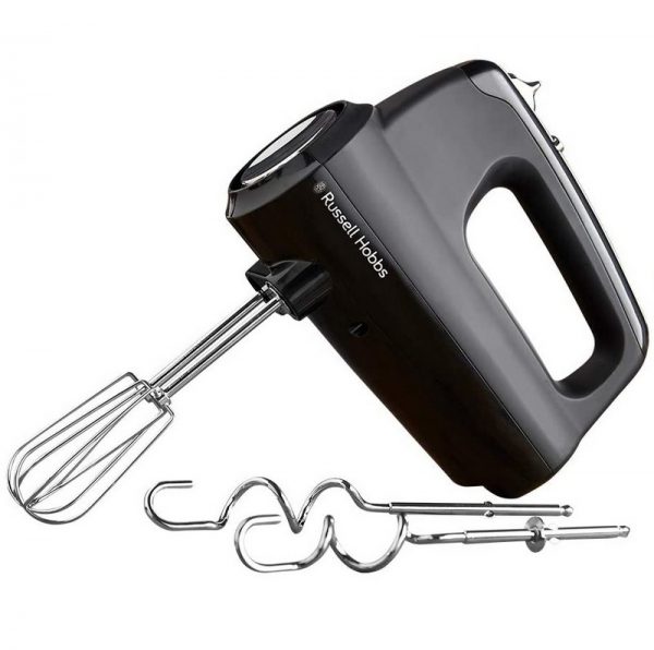 Russell Hobbs Hand Mixer with Dough Attachments – Black