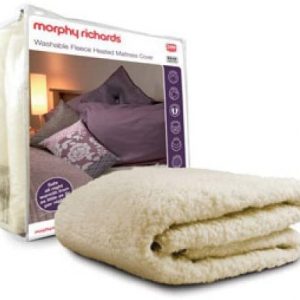 Morphy Richards Single Bed Washable Fleece Heated Mattress Cover Morphy Richards Single Bed Washable Fleece Heated Mattress Cover