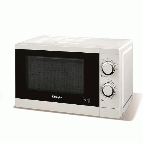 Dimplex White Manual 800W Microwave