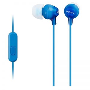 Sony Earphones with Mic Blue