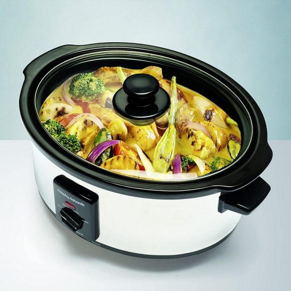 Morphy Richards 3.5L Oval Slow Cooker – Stainless Steel