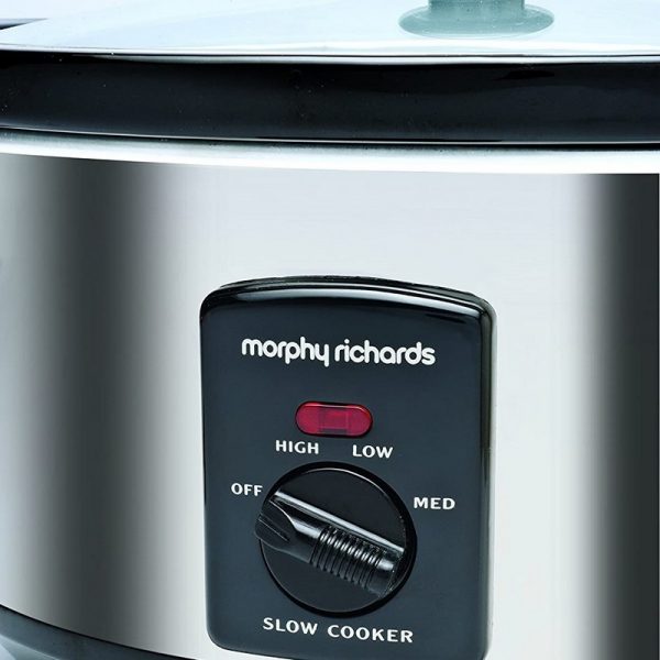 Morphy Richards 3.5L Oval Slow Cooker – Stainless Steel