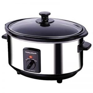 Morphy Richards 3.5L Oval Slow Cooker – Stainless Steel
