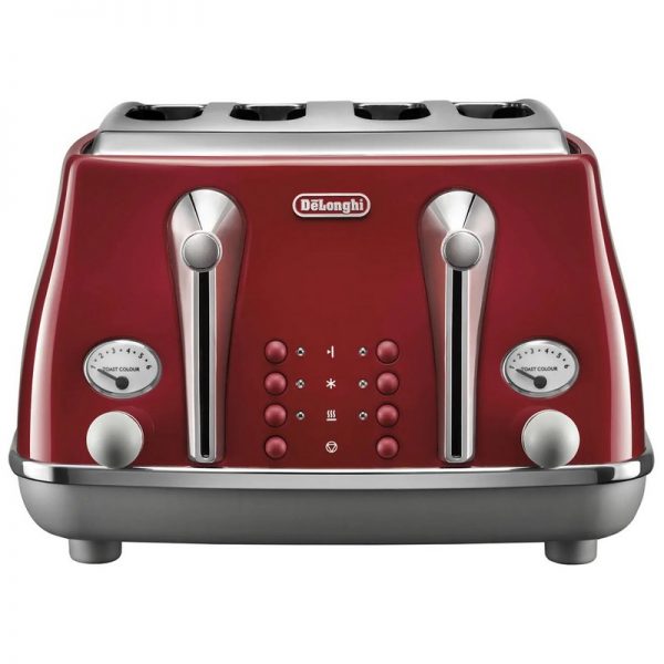 DeLonghi Icona Capitals Toaster Red CTOC4003.R