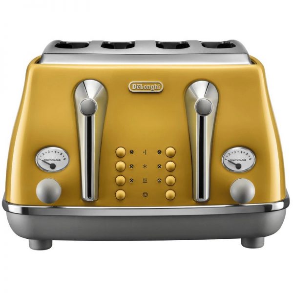 DeLonghi Icona Capitals Toaster Yellow CTOC4003.Y