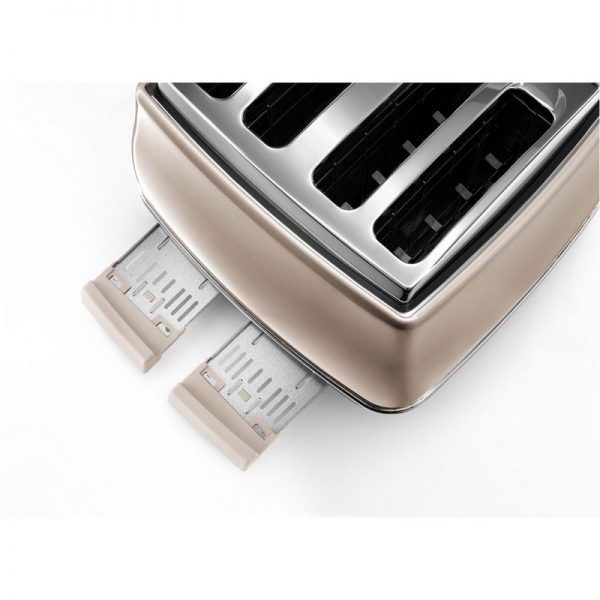DeLonghi Icona Metallics Toaster Beige CTOT4003.BG
