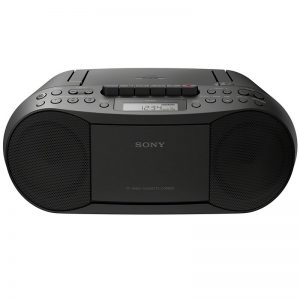 Sony Classic CD and Tape Boombox with Radio – Black Sony Classic CD and Tape Boombox with Radio – Black