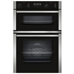 Neff N50 Built-in Double Oven with CircoTherm & Pyrolytic Cleaning – Stainless Steel ¦ U2ACM7HN0B Neff N50 Built-in Double Oven with CircoTherm & Pyrolytic Cleaning – Stainless Steel ¦ U2ACM7HN0B