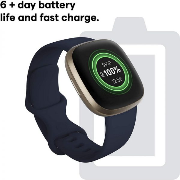 Fitbit Versa 3 Fitness Smart Watch – Midnight Blue
