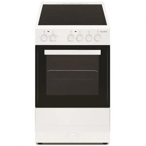 PowerPoint 50CM Single Cavity Cooker with Ceramic Hob – White PowerPoint 50CM Single Cavity Cooker with Ceramic Hob – White