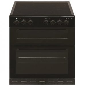 PowerPoint 60CM Double Cavity Cooker with Ceramic Hob – Black PowerPoint 60CM Double Cavity Cooker with Ceramic Hob – Black