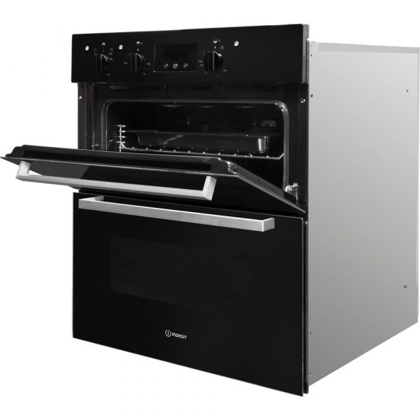Indesit Built Under Double Oven – Black IDU6340BL