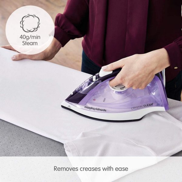 Morphy Richards Crystal Clear Amethyst Steam Iron 300301