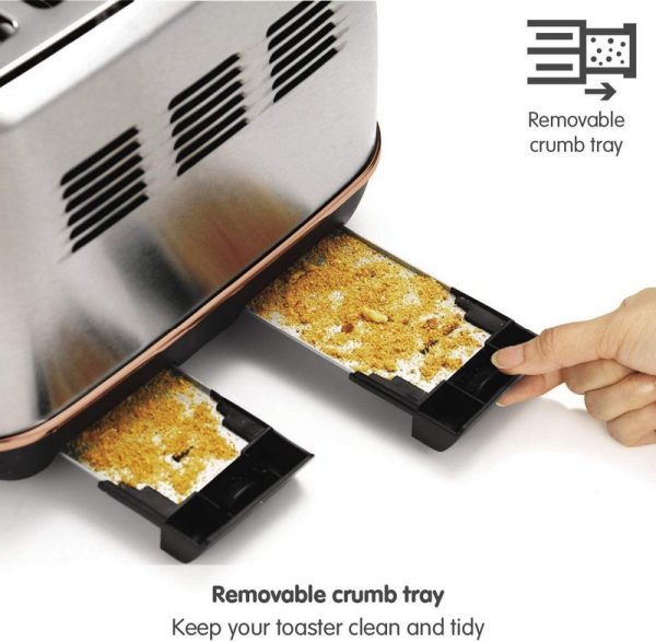 Morphy Richards Evoke 4 Slice Toaster Brushed Steel