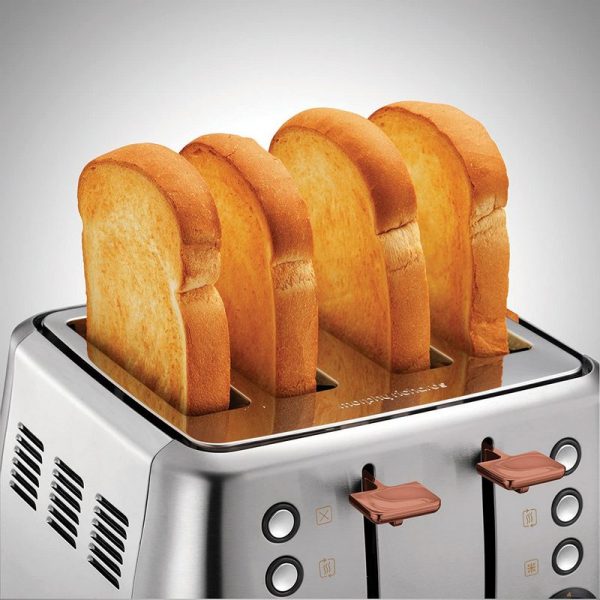 Morphy Richards Evoke 4 Slice Toaster Brushed Steel