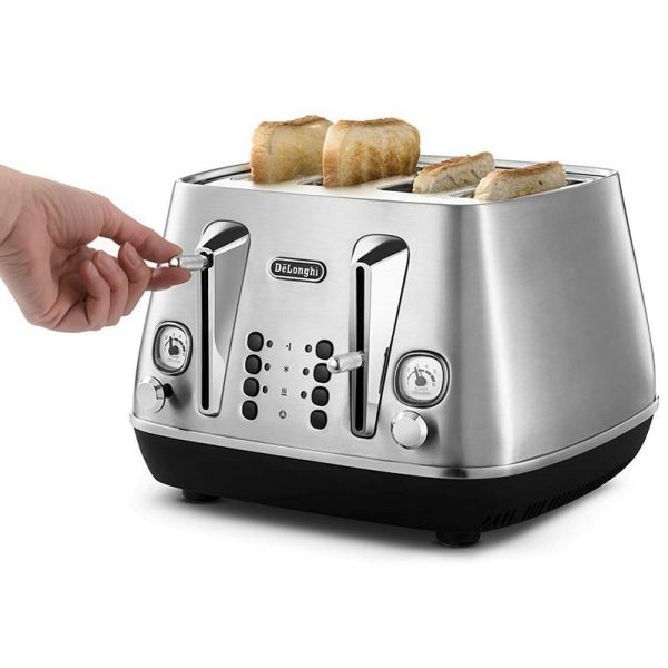 DeLonghi Distinta Moments Toaster Brushed Steel
