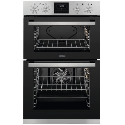 Zanussi Built In Double Oven Stainless Steel | ZOD35661XK