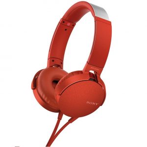 Sony Extrabass Headphones | Red | MDRXB550APRCE7