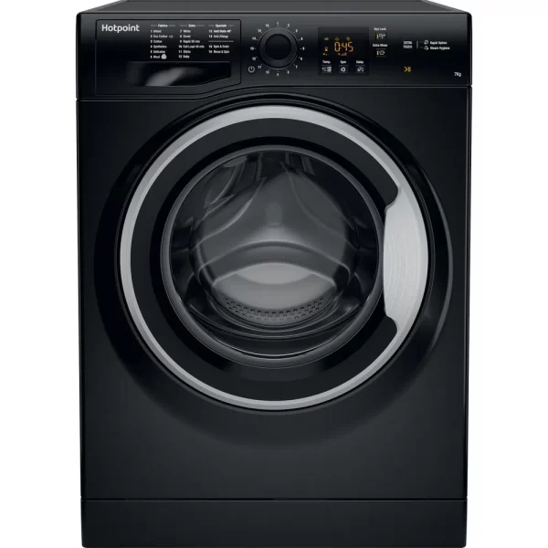 Hotpoint 7KG 1400 Spin Washing Machine | Black