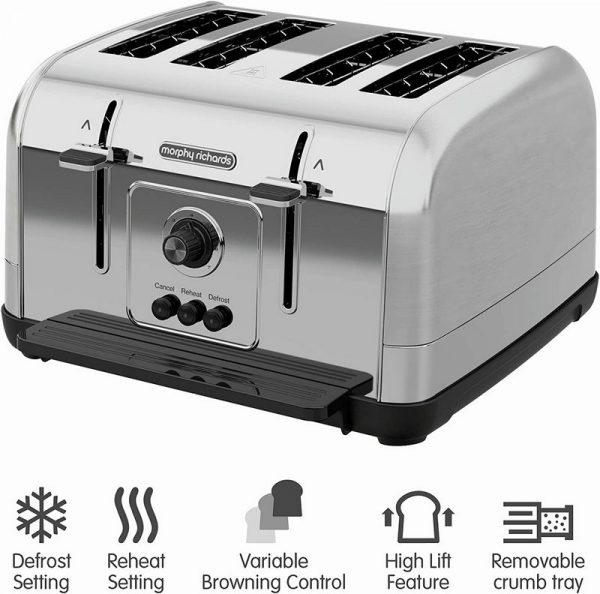 Morphy Richards Venture Stainless Steel Toaster | 240130