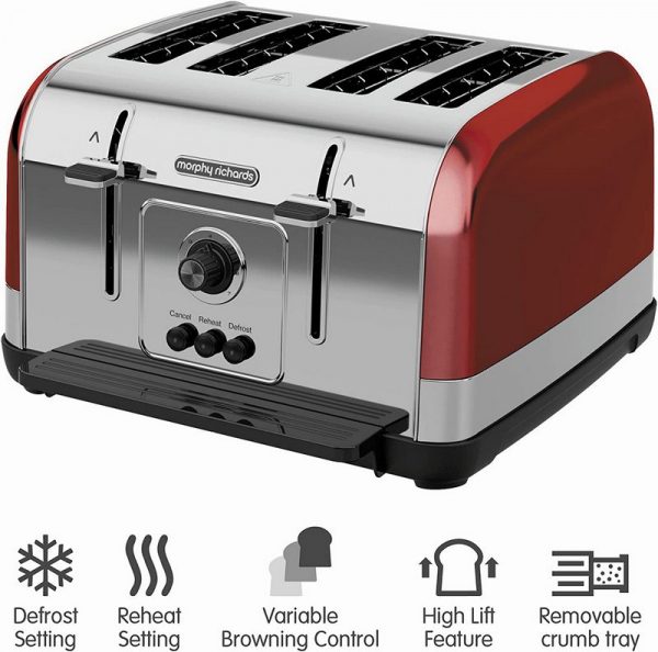 Morphy Richards Venture Red Toaster | 240133