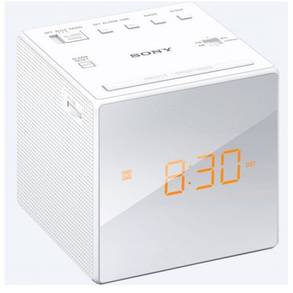 Sony Cube Clock Radio | White | ICFC1WCEK