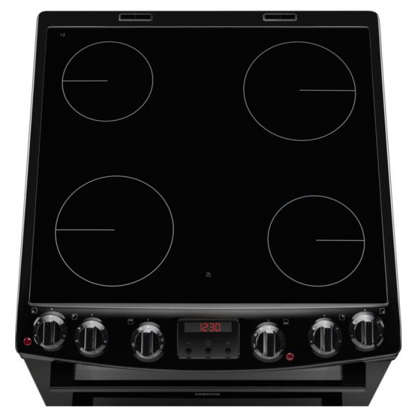 Zanussi 60cm Electric Cooker Black | ZCV66250BA