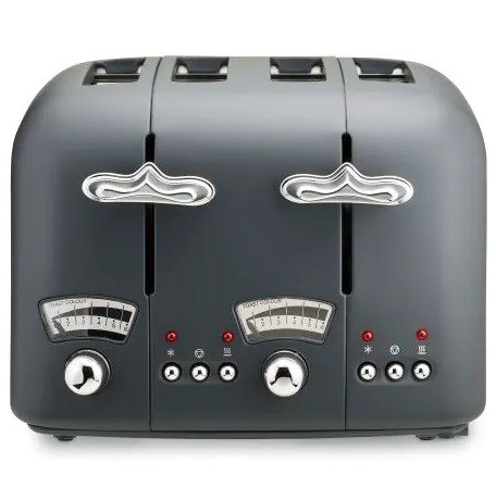 DeLonghi Argento Flora Toaster Grey | CT04.GY