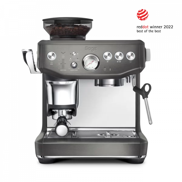Sage Barista Express Impress Coffee Machine | Black Steel | SES876BST4GUK1
