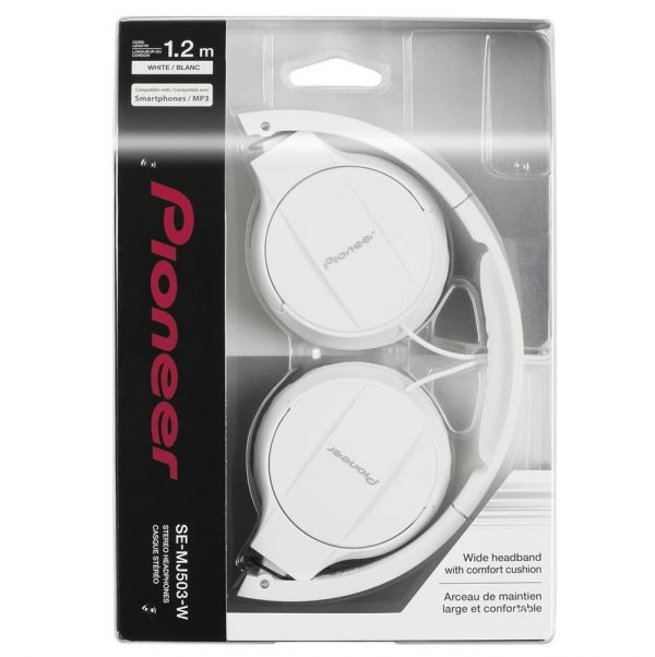 Pioneer On-Ear Headphones | White | SE-MJ503-W