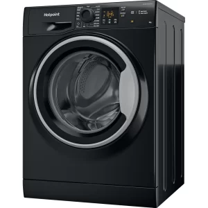 Hotpoint 8Kg 1400 Spin Washing Machine | Black | NSWM845CBSUK