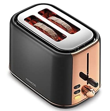 Kenwood Abbey Lux Toaster | Grey  Rose Gold | 2 Slice | TCP05.C0DG