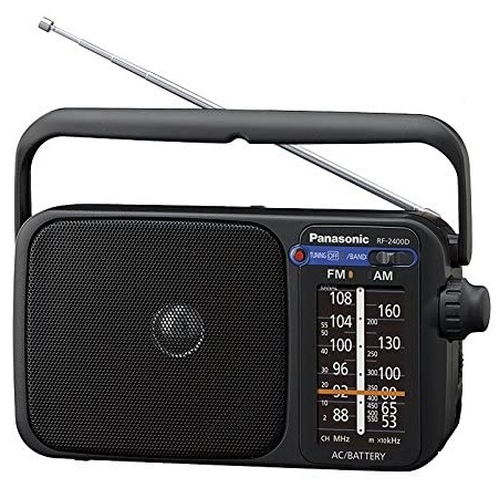 Panasonic Portable AM/FM Radio | Black | RF2400