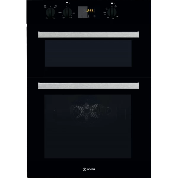 Indesit Built-in Double Oven | Black | IDD6340BL