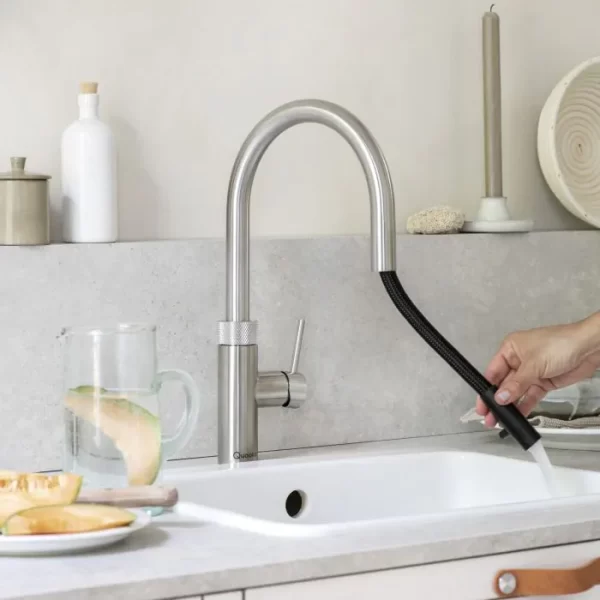 Quooker 3-in-1 Flex Tap | Stainless Steel | 3XRVS