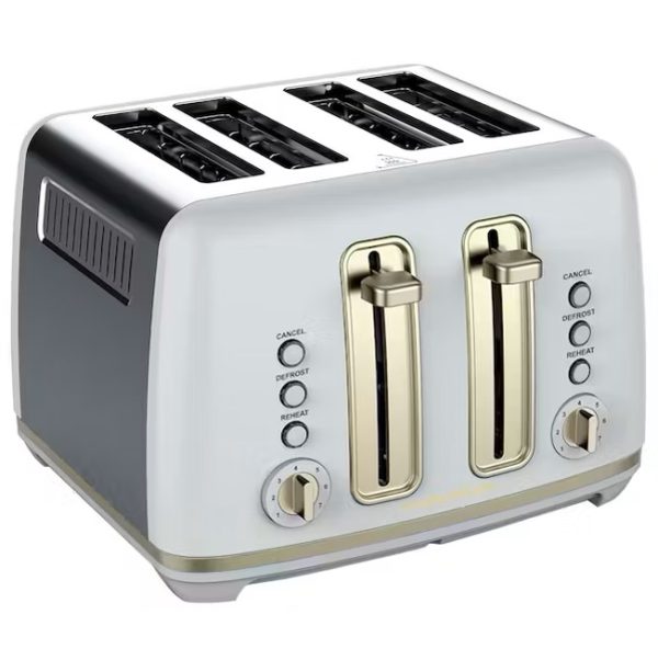 Morphy Richards Ascend Toaster | 4 Slice | Grey & Soft Gold | 244021