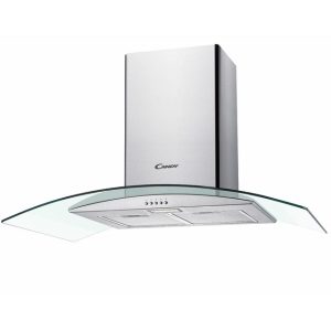 Candy 90CM Glass Chimney Hood | Stainless Steel | CGM94X