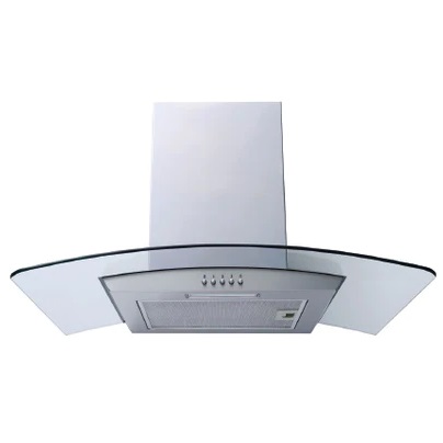 Powerpoint 60cm Curved Glass Hood | Stainless Steel | P21350XBSS