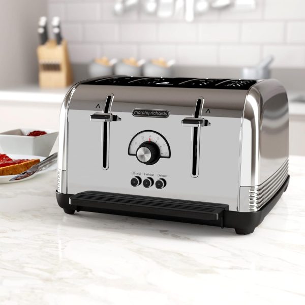 Morphy Richards Venture Toaster | 4 Slice | Chrome | 240330