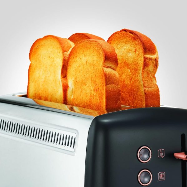 Morphy Richards Long Slot Toaster | 4 Slice | Rose Gold | 245036