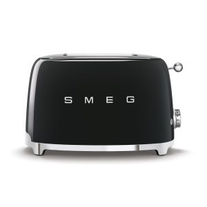 Smeg 50’s Style Aesthetic Toaster | 2 Slice | Black | TSF01BLUK