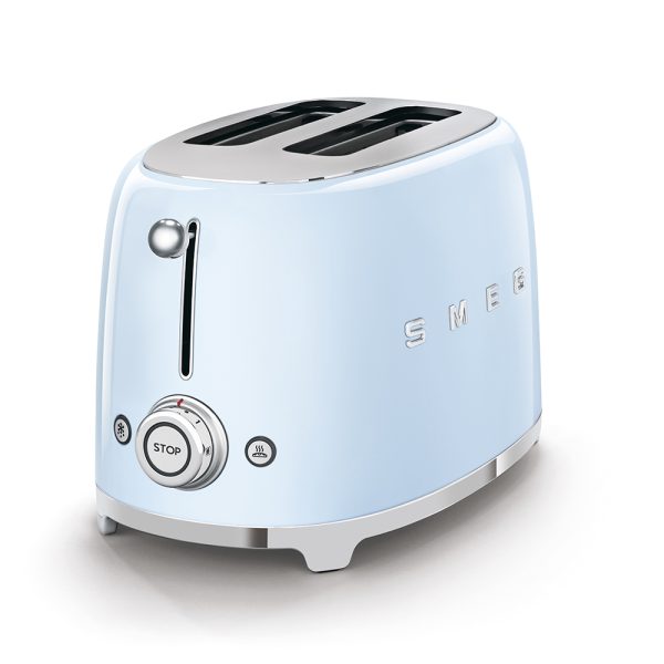 Smeg 50’s Style Aesthetic Toaster | 2 Slice | Pastel Blue | TSF01PBUK