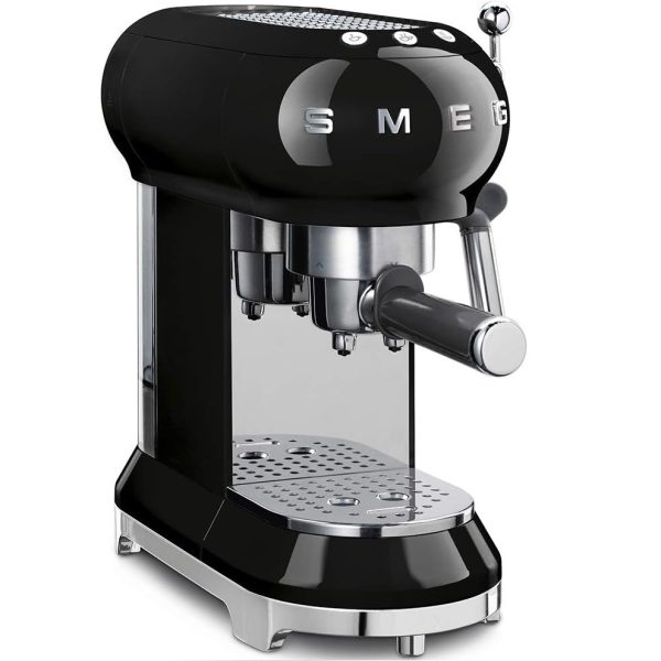 Smeg 50’s Style Espresso Coffee Machine | Black | ECF01BLUK