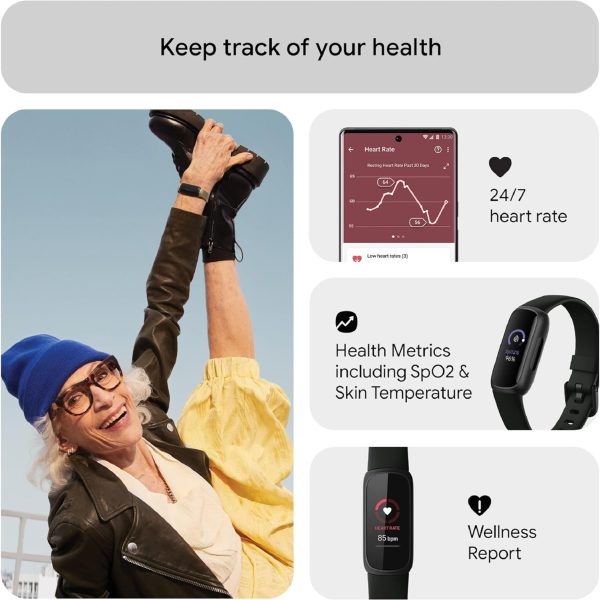Fitbit Inspire 3 Activity Tracker | Midnight Black | FB424BKBK