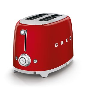 Smeg 50’s Style Aesthetic Toaster | 2 Slice | Red | TSF01RDUK