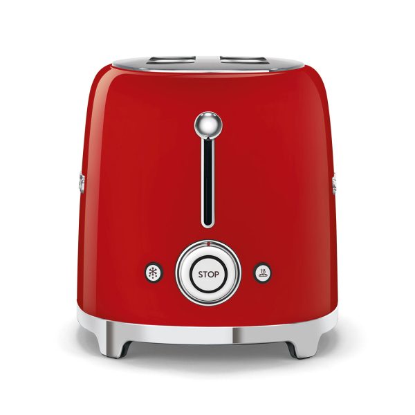 Smeg 50’s Style Aesthetic Toaster | 2 Slice | Red | TSF01RDUK