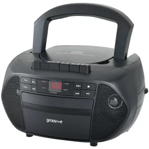 Groov-e Portable CD & Cassette & Radio Player | GVPS833BK