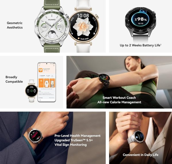 Huawei GT 4 Smartwatch | 46mm | Black | 55020BGS